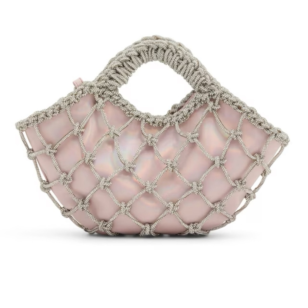 Glamorousgal ALDO x Wicked Pink Purse holograph Sparkles Bag Glinda Witch